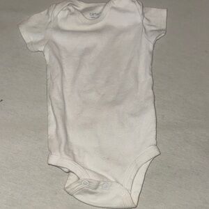 Baby Size 3-6M Carter's Classic White Bodysuit